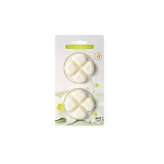 Cera profumata fiori bianchi (confezione 2 pezzi)