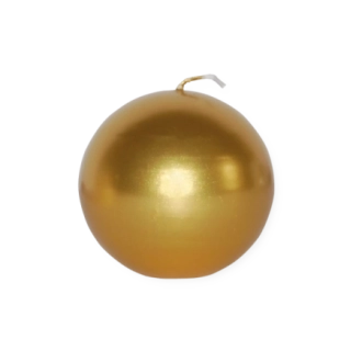 Candela sfera 8 cm oro