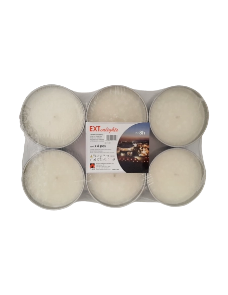 Tealights da esterno (confezione 6 pezzi)
