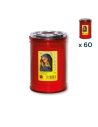 Lumino votivo rosso Maria T.30 - CONF. RISPARMIO 60 PZ