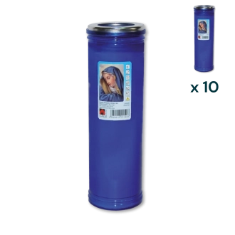 Lumino votivo blu Maria T.60 K (confezione 10 pezzi)