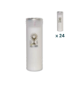 Lumino votivo bianco Eucarestia T.60 - CONF. RISPARMIO 24 PZ