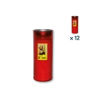 Lumino votivo rosso Padre Pio T.80 K - CONF. RISPARMIO 12 PZ