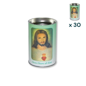 Lumino votivo eco Sacro Cuore di Gesù T.30 - CONF. RISPARMIO 30 PZ
