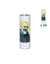 Lumino votivo eco bianco Padre Pio T.60 - CONF. RISPARMIO 24 PZ