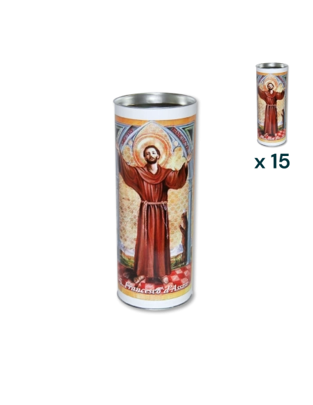 Lumino votivo eco San Francesco T.80 - CONF. RISPARMIO 15 PZ