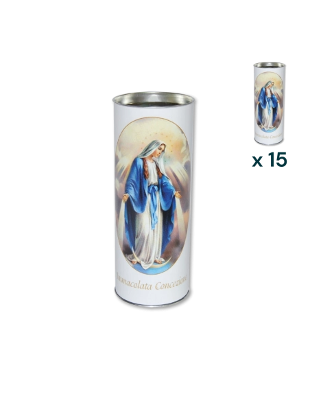 Lumino votivo eco bianco Maria T.80 - CONF. RISPARMIO 15 PZ
