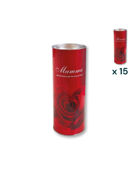 Lumino votivo eco Mamma T.80 - CONF. RISPARMIO 15 PZ