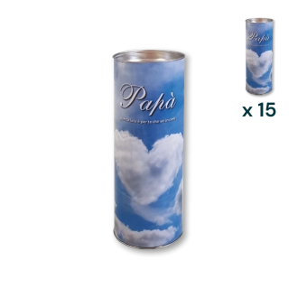 Lumino votivo eco Papà T.80 - CONF. RISPARMIO 15 PZ