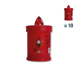 Lumino elettrico 60 gg rosso T.20 Z/C - CONF. RISPARMIO 18 PZ