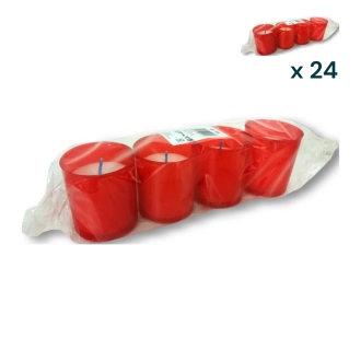 Lumini rossi T.70 - PACCO RISPARMIO 24 CONFEZIONI (4 pezzi a confezione)