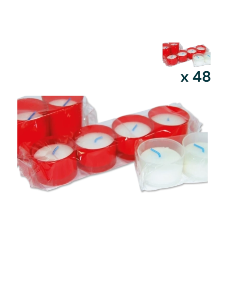 Lumini rossi T.5 - PACCO RISPARMIO 48 CONFEZIONI (4 pezzi a confezione)