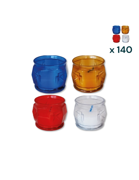 Lumino smeraldino sfusi rossi, bianchi, blu, ambra 5T/3 - CONF. RISPARMIO 140 PZ