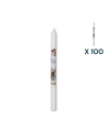 Candela per battesimo - CONF. RISPARMIO 100 PZ