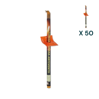 Torcia antivento 55 cm - CONF. RISPARMIO 50 PZ