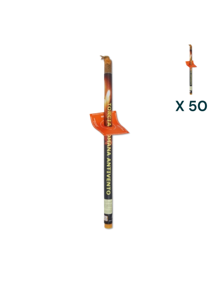 Torcia antivento 55 cm - CONF. RISPARMIO 50 PZ
