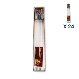 Candeline non gocciolanti - PACCO RISPARMIO 24 CONFEZIONI (20 pezzi a confezione)