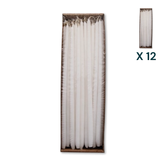 Candeline non gocciolanti 1 kg - PACCO RISPARMIO 12 CONFEZIONI (80 pezzi a confezione)