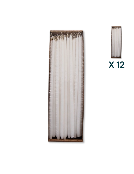 Candeline non gocciolanti 1 kg - PACCO RISPARMIO 12 CONFEZIONI (80 pezzi a confezione)