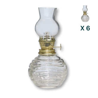 Lampada ad olio 200 ml rotonda - CONF. RISPARMIO 6 PZ