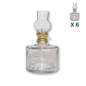 Lampada ad olio 500 ml piccola botte - CONF. RISPARMIO 6 PZ