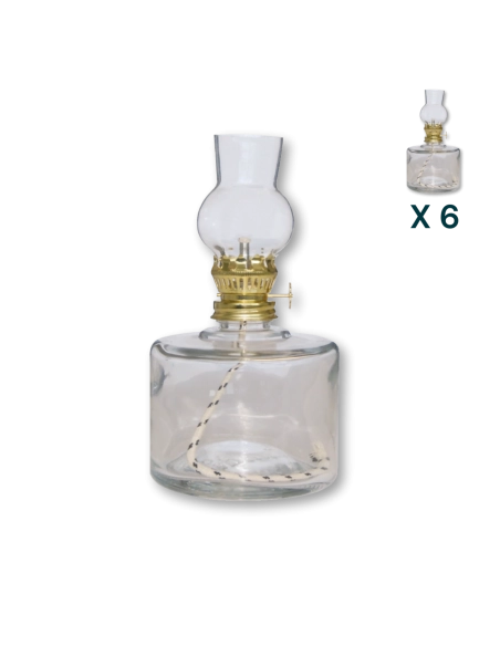 Lampada ad olio 500 ml piccola botte - CONF. RISPARMIO 6 PZ