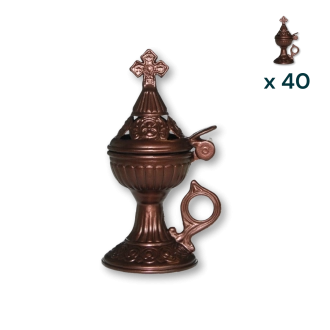 Bruciatore per incenso color marrone - CONF. RISPARMIO 40 PZ
