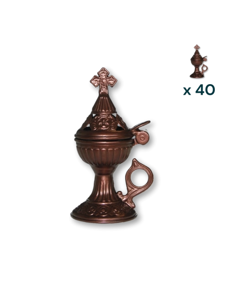 Bruciatore per incenso color marrone - CONF. RISPARMIO 40 PZ