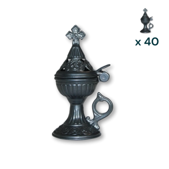 Bruciatore per incenso color nero - CONF. RISPARMIO 40 PZ