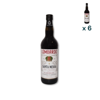 Vino Liquoroso Lombardo Santa Messa Rosso 1lt - CONF. RISPARMIO 6 PZ