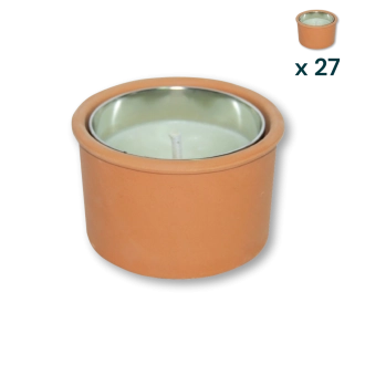 Fiaccola terracotta - CONF. RISPARMIO 27 PZ