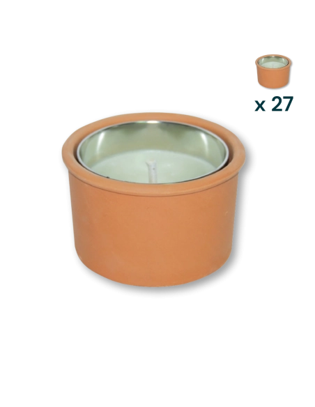 Fiaccola terracotta - CONF. RISPARMIO 27 PZ