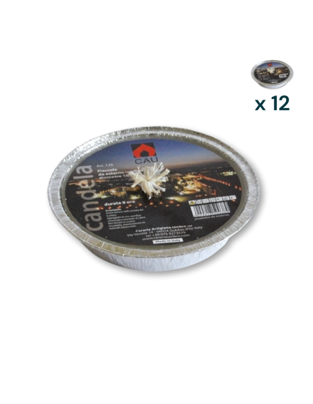 Fiaccola alluminio d. cm 18 - CONF. RISPARMIO 12 PZ