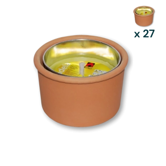 Fiaccola terracotta citronella - CONF. RISPARMIO 27 PZ