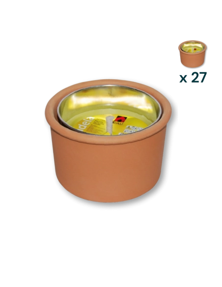 Fiaccola terracotta citronella - CONF. RISPARMIO 27 PZ