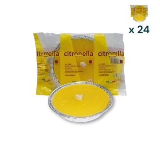 Fiaccola alluminio citronella d. cm 14 - CONF. RISPARMIO 24 PZ
