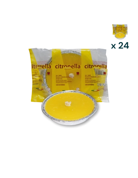 Fiaccola alluminio citronella d. cm 14 - CONF. RISPARMIO 24 PZ