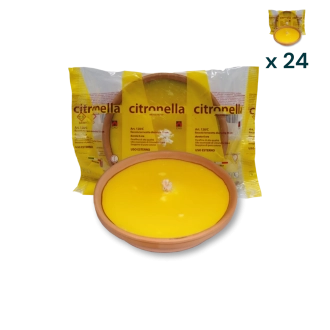 Fiaccola terracotta citronella d. cm 15 - CONF. RISPARMIO 15 PZ