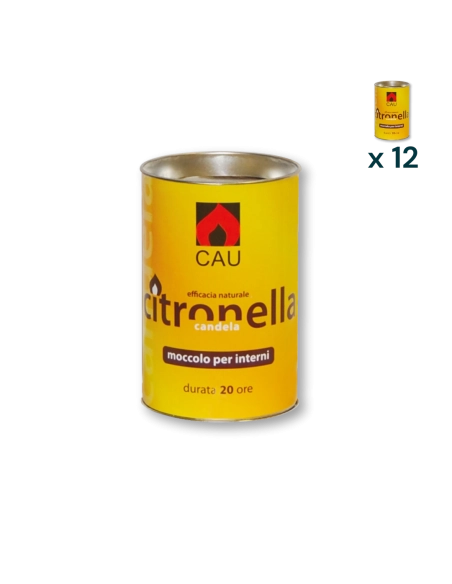 Candela citronella eco CAU - CONF. RISPARMIO 12 PZ