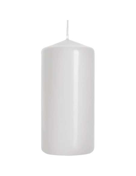 Candela inodore 5 x 10 cm bianco