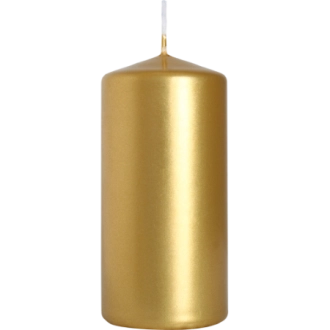 Candela inodore 5 x 10 cm oro