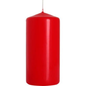 Candela inodore 5 x 10 cm rosso