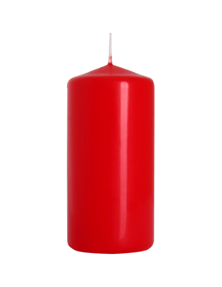 Candela inodore 5 x 10 cm rosso